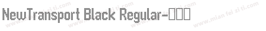 NewTransport Black Regular字体转换